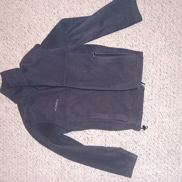 Columbia Dark Gray Fleece Jacket - Picture 1 of 3